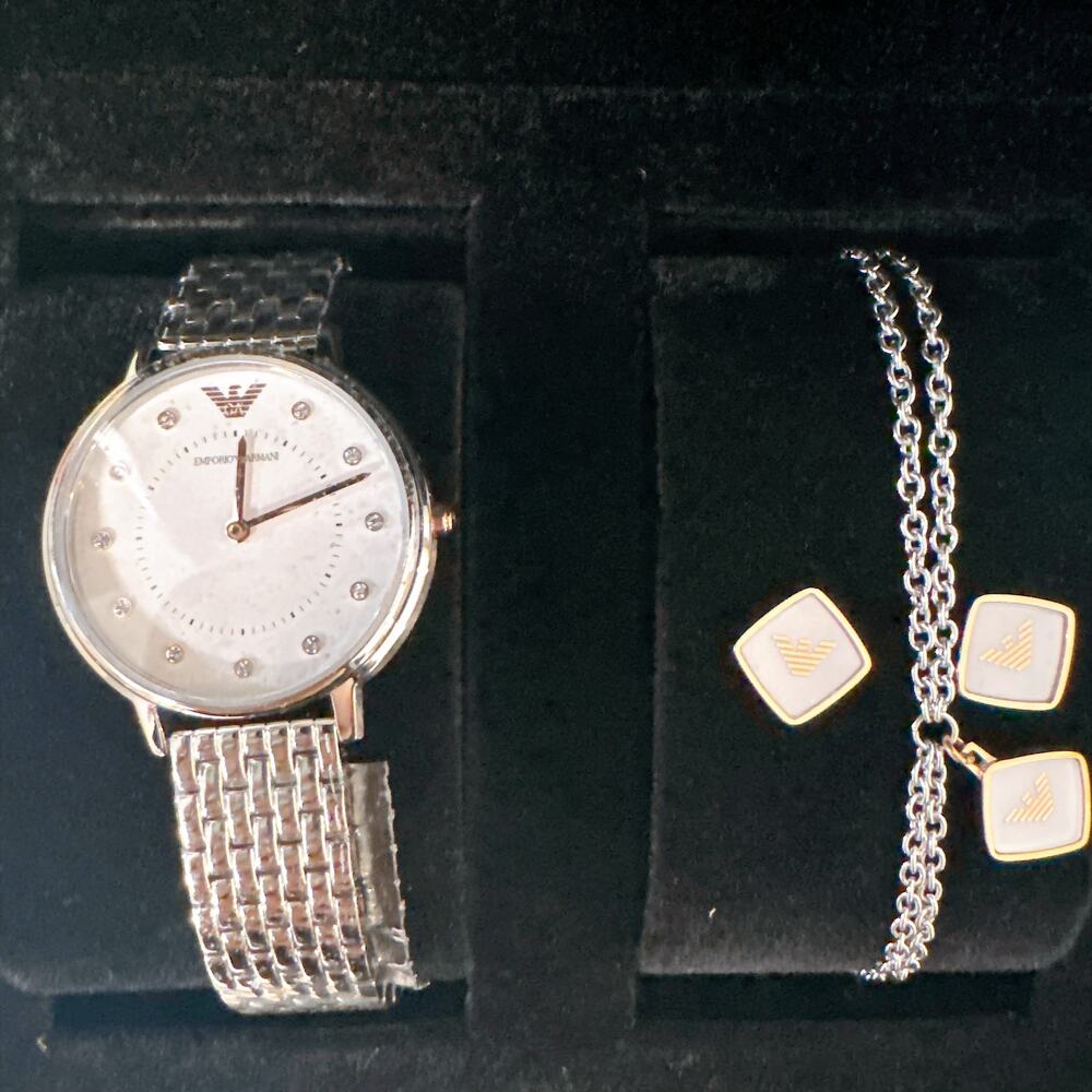 Emporio Armani Watch & Jewellery Gift Set AR80023